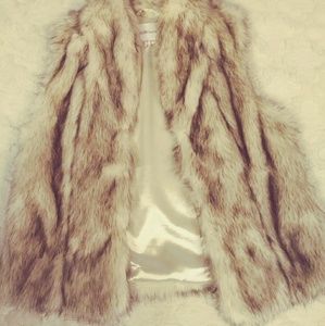 BCBG fur vest